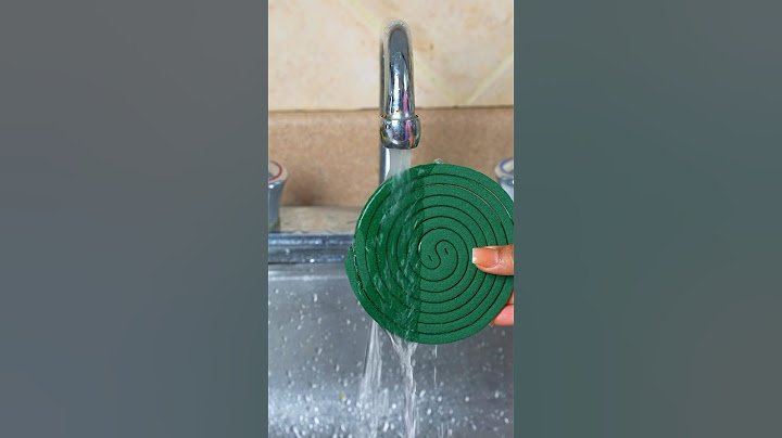 Put the mosquito repellent in the water and you won't believe what happened.