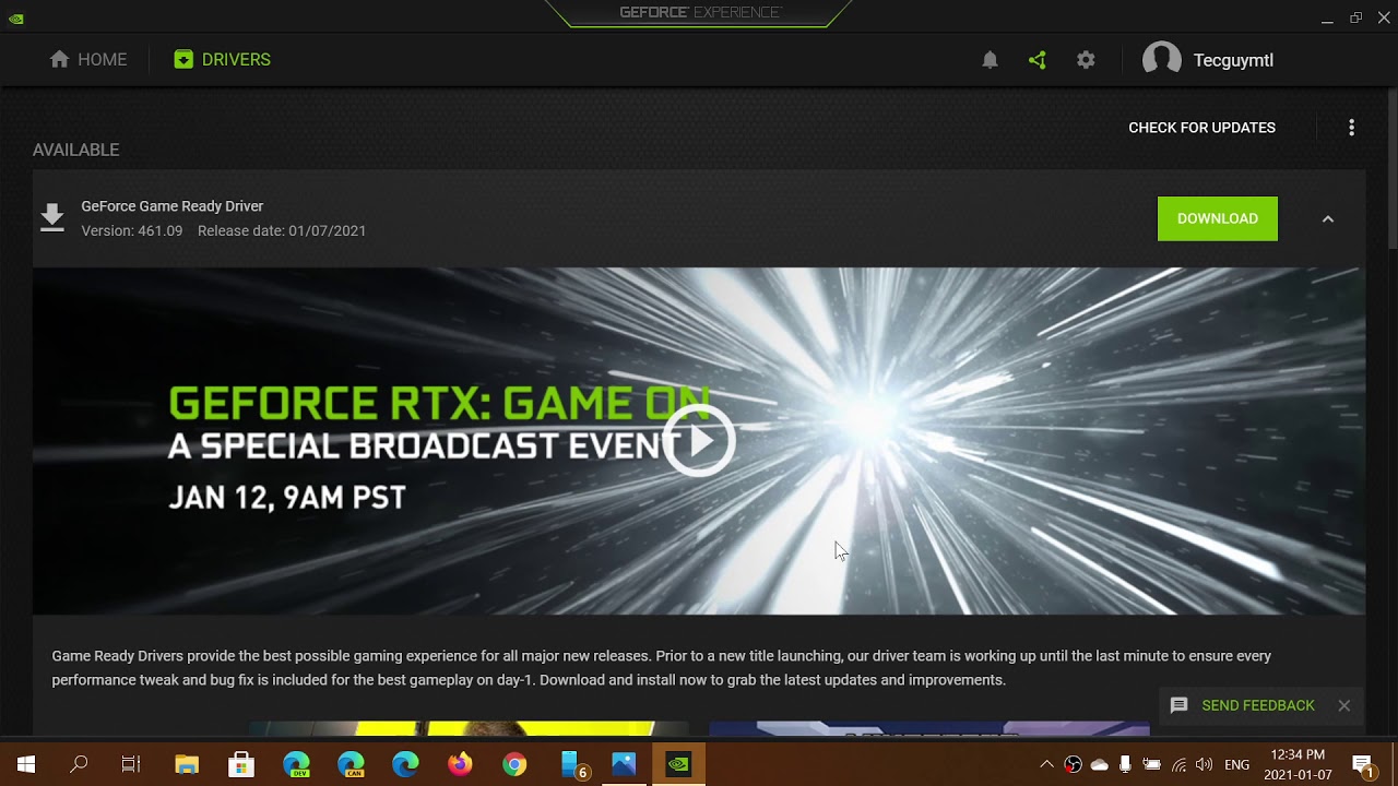 NEW Nvidia Game Ready drivers available with bug and security fixes January...