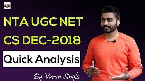 NTA UGC NET Dec 2018 CS Paper Analysis in 10 minutes | Very Imp for UGC NET aspirants