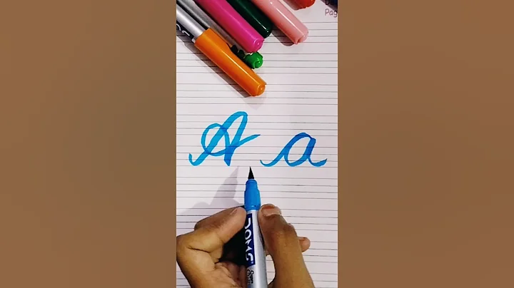 How to write in cursive Capital letter A |Cursive Writing for beginner |Cursive handwriting practice