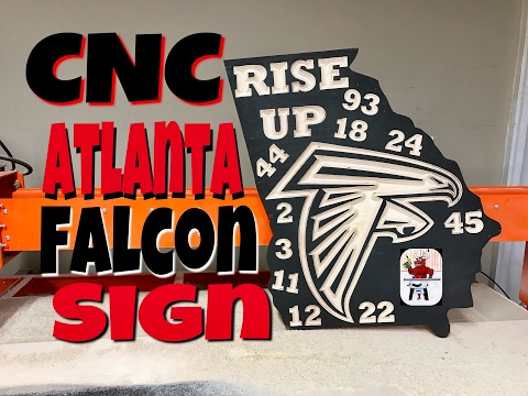 Atlanta Falcons Sign on the CNC