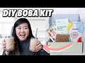 REVIEWING EASY DIY BOBA KIT AT HOME! Is it worth it?