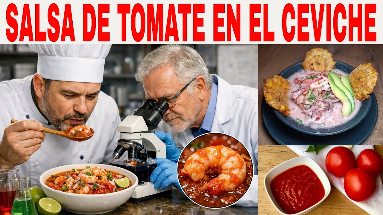 Por qué en ECUADOR 🇪🇨 se pone SALSA de TOMATE en el CEVICHE 🍅🦐