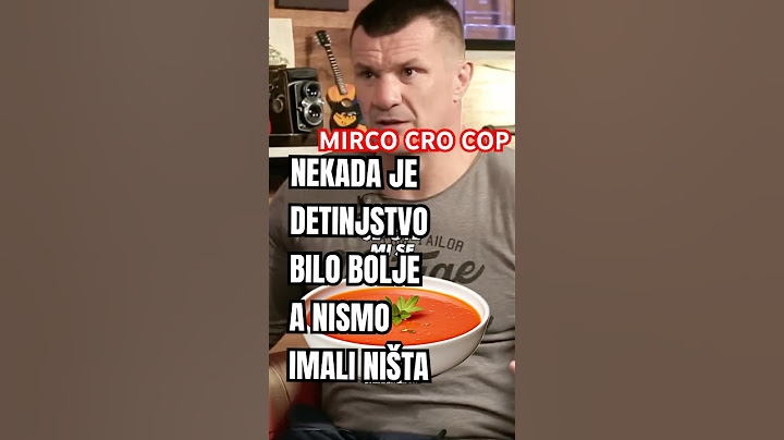 MIRKO CRO COP O DETINJSTVU BILO NAM JE BOLJE #viralvideo #viral#mirkocrocop #crocop #shortsfeed