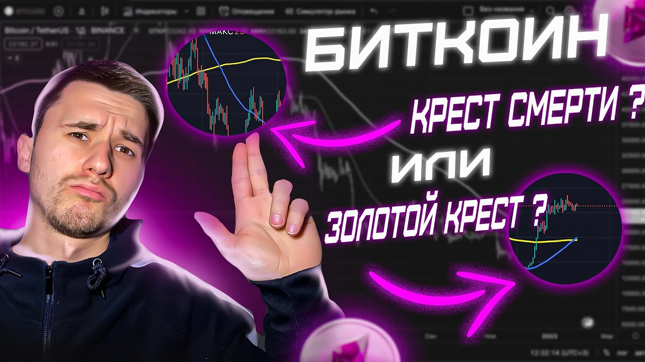 Биткоин золотой крест
