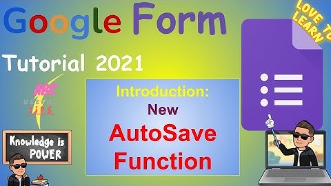 Google Form New AutoSave Feature | Even For Locked Mode