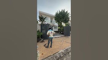 Cổng tự động 4 cánh xếp. Motor âm sàn italy #nhadep #motorcongtudong #cuatudong #congtudong