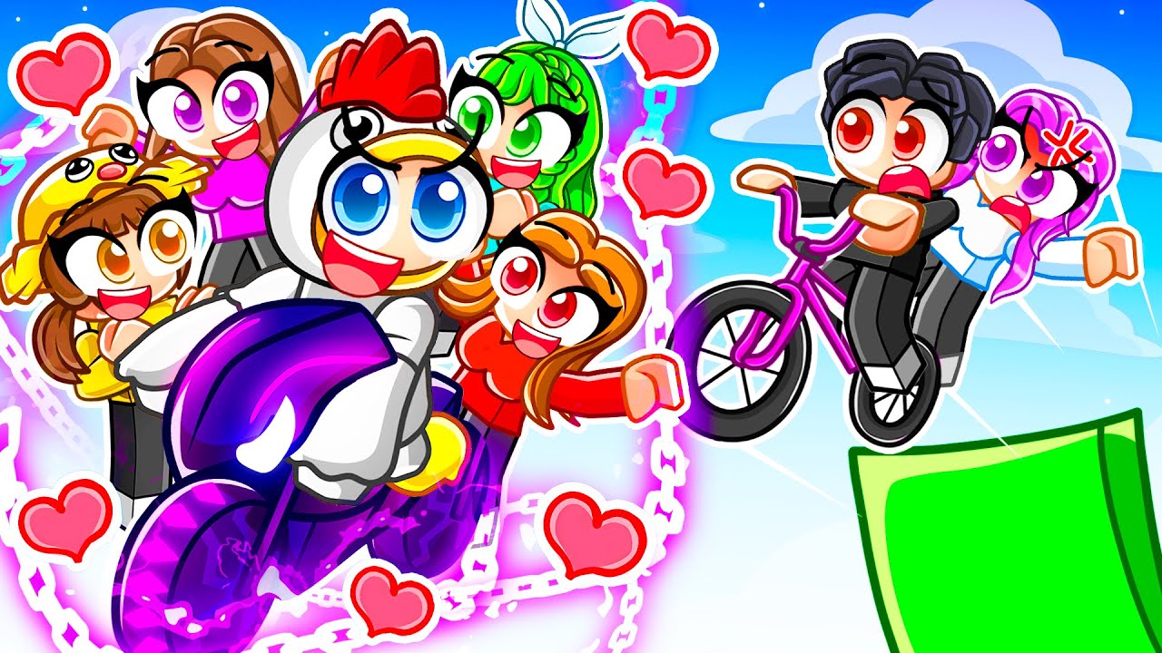 Ma Copine m'a TROMPÉ donc j'ai une Nouvelle COPINE sur Roblox Bike Obby !