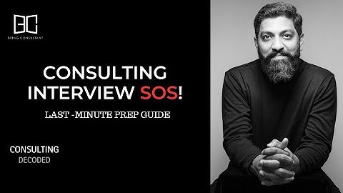 𝗤. 𝗢𝗻𝗹𝘆 𝟳 𝗱𝗮𝘆𝘀 𝘁𝗼 𝗽𝗿𝗲𝗽𝗮𝗿𝗲 𝗳𝗼𝗿 𝗰𝗼𝗻𝘀𝘂𝗹𝘁𝗶𝗻𝗴 𝗶𝗻𝘁𝗲𝗿𝘃𝗶𝗲𝘄 - 𝘄𝗵𝗮𝘁 𝘁𝗼 𝗱𝗼?