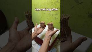 Small Rattan Crafts Take As Much Time As The Big Ones