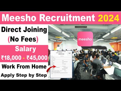 Meesho Recruitment 2024 Apply Online 