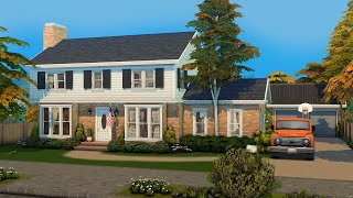 nostalgic family home \\ The Sims 4 CC speed build