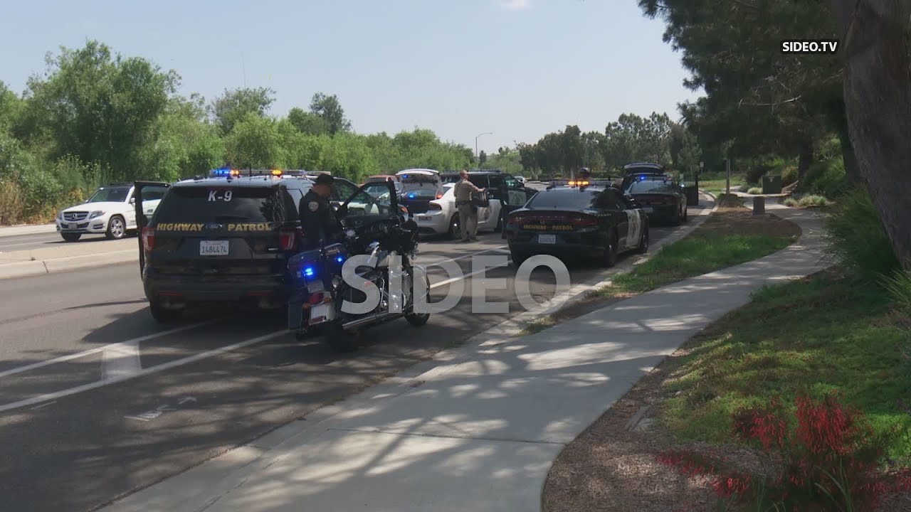 CHP chase driver of stolen minivan from Los Angeles to San Diego - YouTube