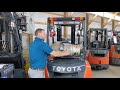 Swing-down LP Bracket on Toyota Forklifts