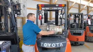 Swingdown LP Bracket on Toyota Forklifts