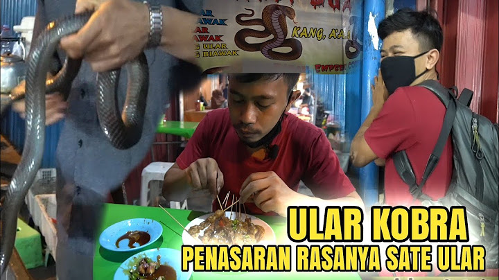 Pertama kali makan sate ular kobra sampai begini..!!!kuliner extrimee pasar lama Tangerang