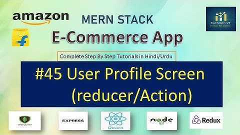 #45 User Profile screen | Mern Stack Tutorial(Hindi/urdu)