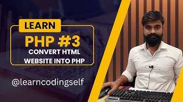convert HTML website into #php  website in Hindi