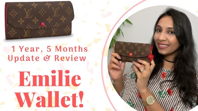 Unboxing: Louis Vuitton Emilie Wallet in Fuchsia and New Tory Burch  sandals! 