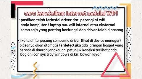 Cara Koneksikan Internet melalui WIFI Dan GPRS || Informatika kelas 8
