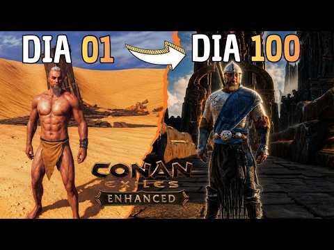 Passei 100 DIAS no CONAN EXILES ENHANCED e TILTEI muito no final