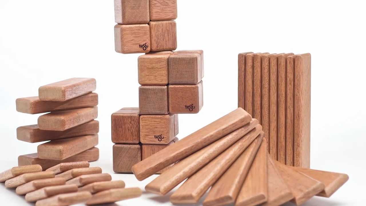 14-Piece Set Magnetic Wooden Blocks Tegu Classics at Tegu Toys