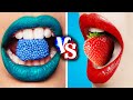 DESAFIO COMIDA VERMELHA VS AZUL || Desafio da Comida De Uma Cor  por Gotcha! Go