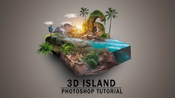 3D Island Photoshop Digital Art And Manipulation Tutorial
