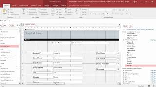 Hospital Database Management System Using Ms Access Part 4 screenshot 3