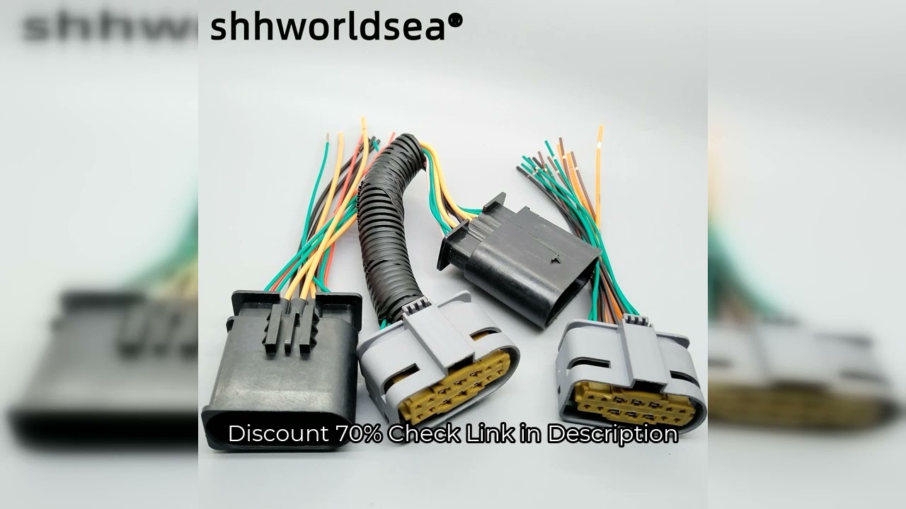 shhworldsea 14 Pin Car  Wire Connector Male Female Plug Shell Car Headlight Harness Plug A0525456026