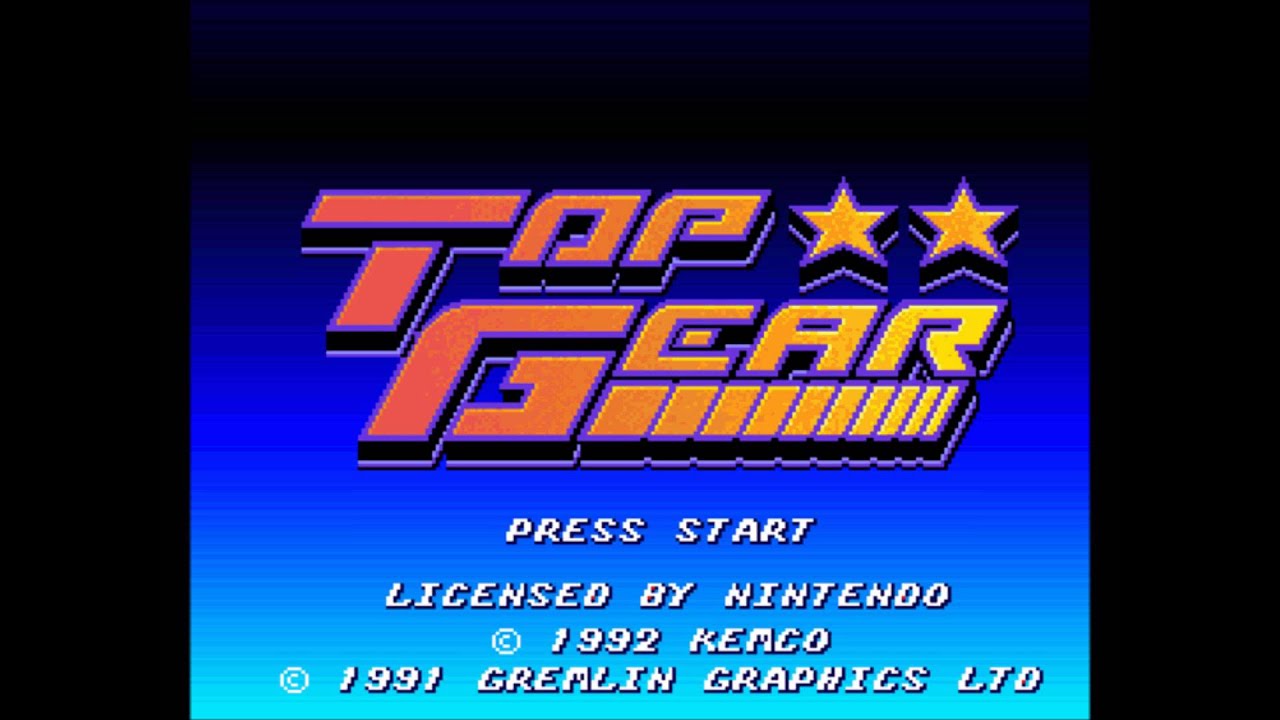 Top Gear Music (SNES) Title Screen YouTube