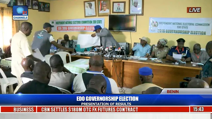 Presentation Of Edo Governorship Election Results Pt 1