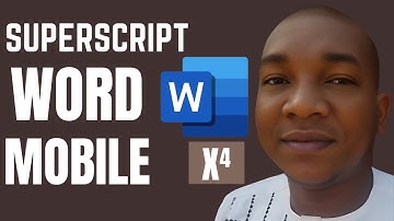 How Write Superscript on Word Mobile - Turn Letter and Number to Superscript in MS Word Document