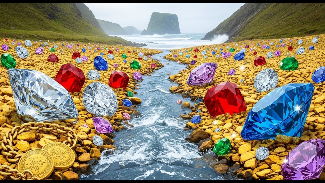 River's Gem magical discovery: The boy found a giant snail full of shiny pearls!
