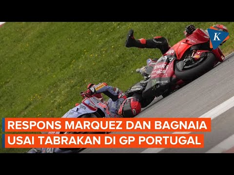 Marc Marquez Vs Pecco Bagnaia di MotoGP Portugal, Saling Marah Satu Sama Lain