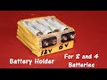 Battery Holder for 4 and 8 AA size Batteries - 6V and 12V output