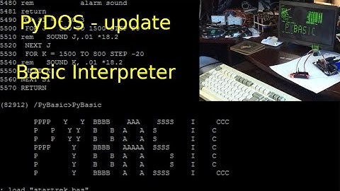 PyDOS update - PyBasic memory optimization