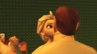 ⁣"A Kiss to End Miss Understanding" Disney Frozen 2 3D Elsa and Hans Helsa