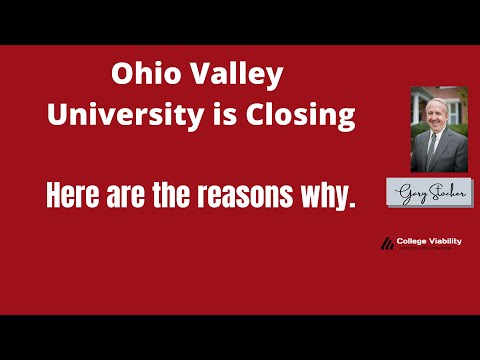 Ohio Valley University Closing.  Will my college close?  College Viability App