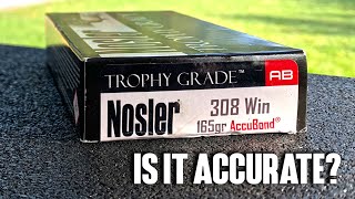 Nosler Trophy Grade .308 165gr Accubond (Is It Accurate?) by CaptainBerz 1,999 views 7 months ago 2 minutes, 19 seconds