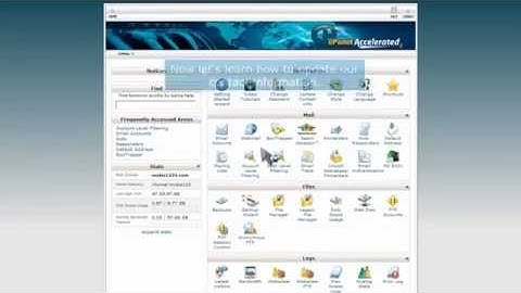 How to update your contact information in cPanel
