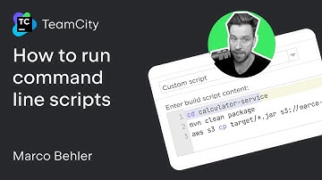 TeamCity tutorial - How to run command line scripts