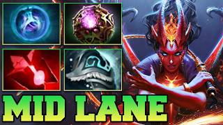 22 Kills QOP Dota 2 Mid Lane !! Best Queen Of Pain Dota 2 Gameplay Build 7.41