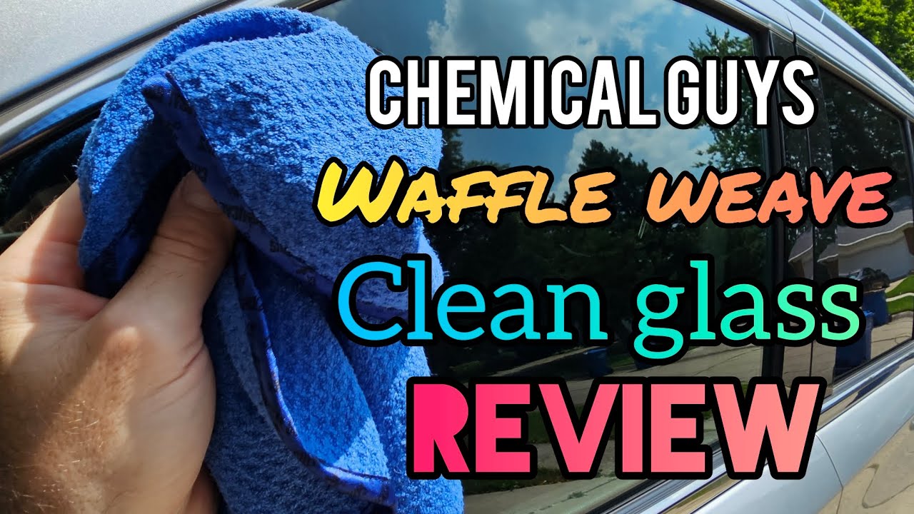 Chemical Guys Waffle Weave Glass and Window Microfiber Towel