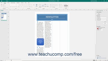 Publisher 2019 & 365 Tutorial Using Find and Replace Microsoft Training