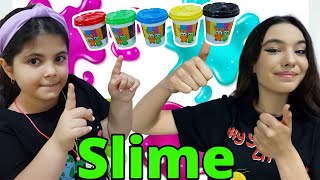 ساخت اسلایم با خمیر بازی | ددی حباب زد Slime