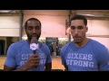 Sixers Hand Out Thanksgiving Turkeys to Families