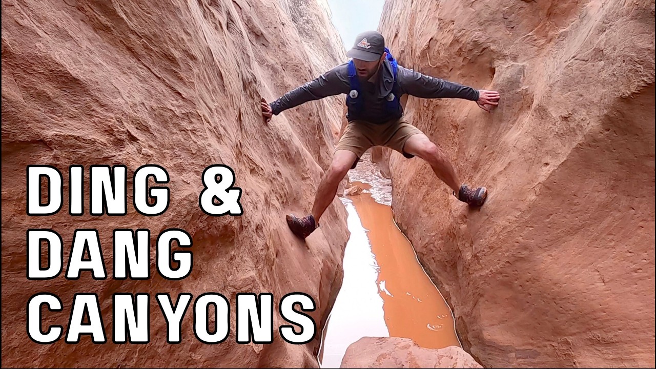 Solo Trail Running Ding & Dang Slot Canyons | Canyoneering Adventure in Southern Utah