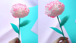 ИЗ САЛФЕТОК 🌺 Объёмный ЦВЕТОК 🌺 DIY Tissue Paper Flower