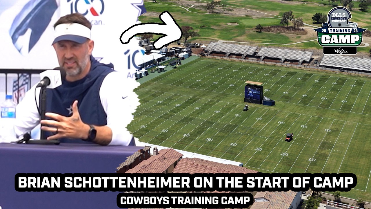 Brian Schottenheimer Speaks After Cowboys Training Camp Opens